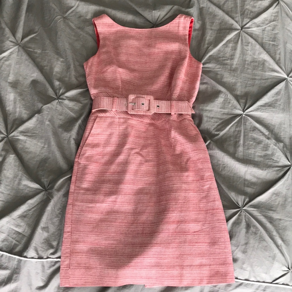 Banana Republic Belted Red and White Dress